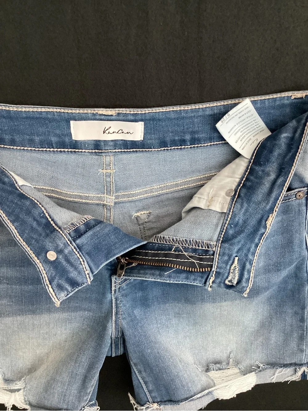 Kancan women’s jean shorts
